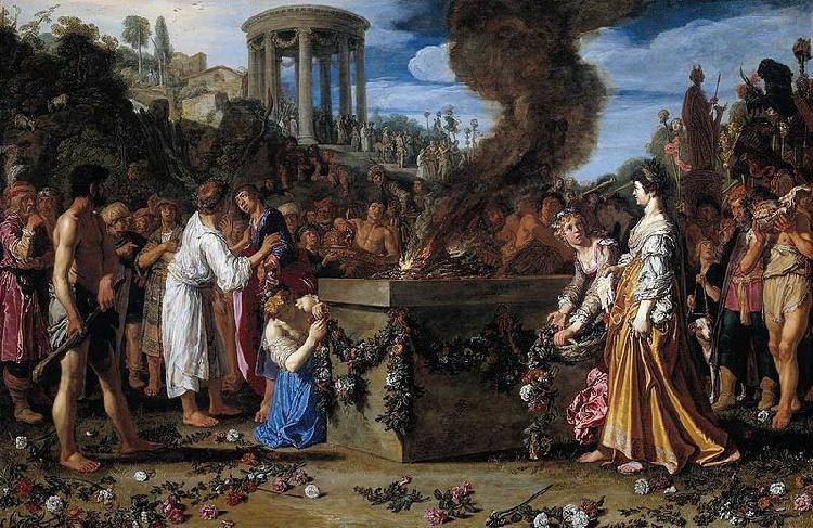 Pieter Lastman Orestes and Pylades Disputing at the Altar. Norge oil painting art